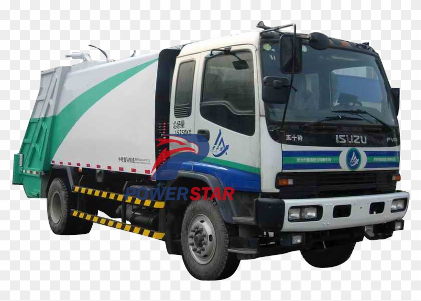 Hydraulic Pressing Garbage Truck Isuzu 10tons - Garbage Truck Clipart #5532474