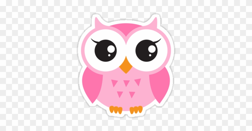 #owl #cute #pink #coral #light Pink #aww #freetoedit - Cute Cartoon Baby Owl Clipart