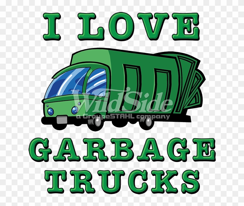 I Love Garbage Trucks Clipart