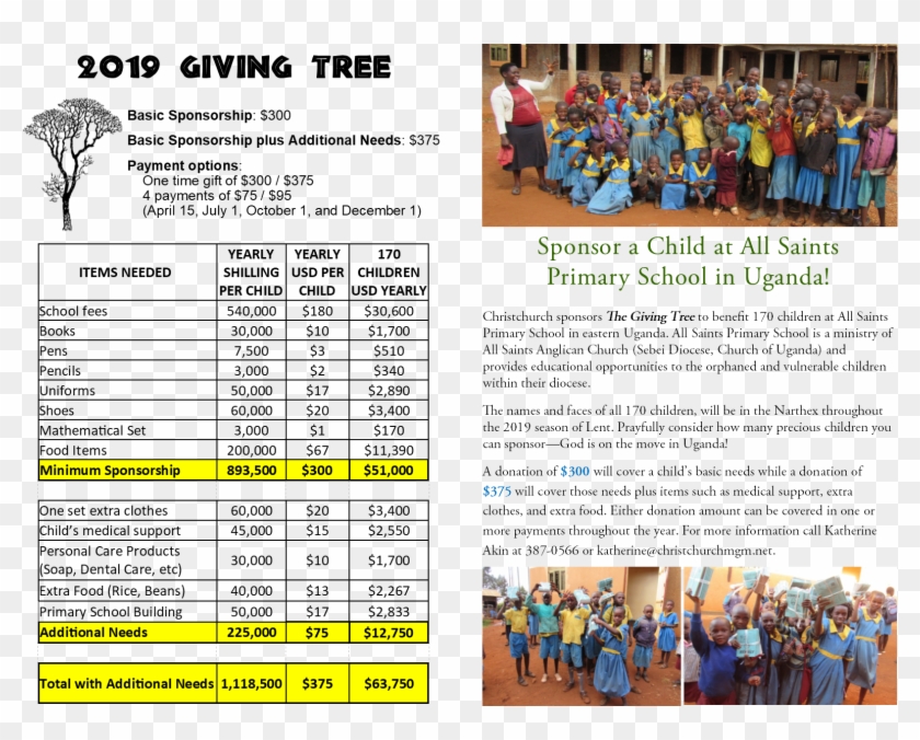 Giving Tree Insert - Crowd Clipart