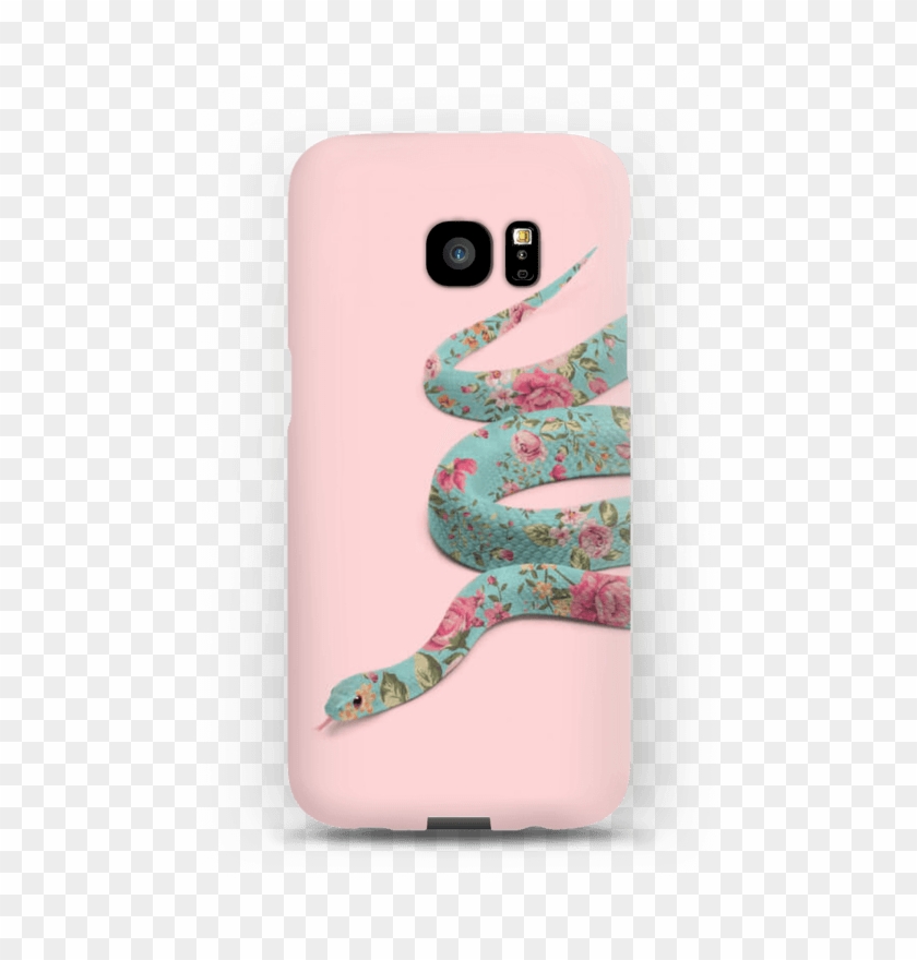 Floral Snake Case Galaxy S7 Edge - Floral Snake Clipart #5532897
