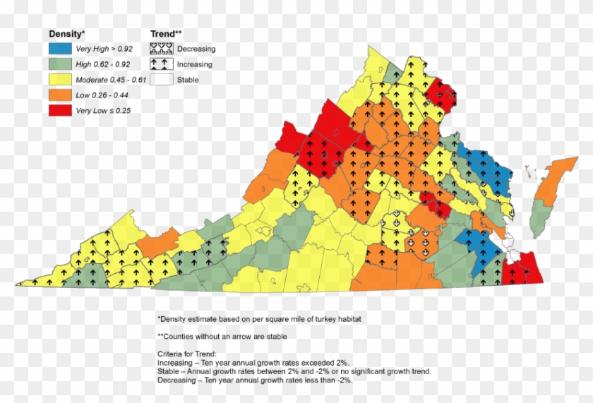 Turkey Hunting Seasons Are Adjusted Annually, Based - Map Clipart #5533081