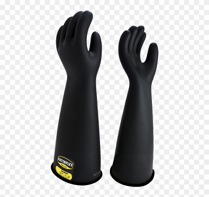 Salisbury Electriflex 16″ Class 2 Rubber Gloves Yellow/black - 69 Kv High Voltage Gloves Clipart