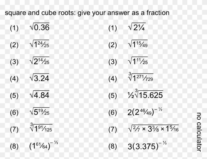 Square Roots And Cube Roots - Integral De Cos X Clipart