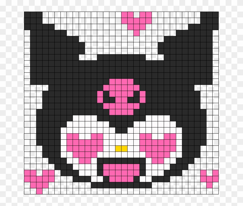 Kuromi In Love - Kuromi Pixel Art Clipart #5533450