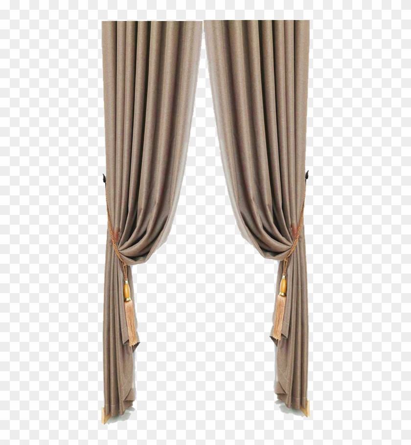 Nice Way To Drape Curtains Curtain Styles, Curtain - Curtain Modern Png Clipart #5533490