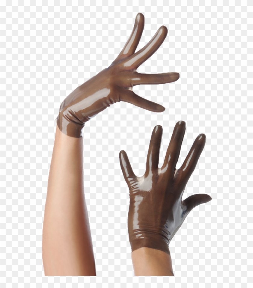 Transparent Black Latex Gloves Clipart