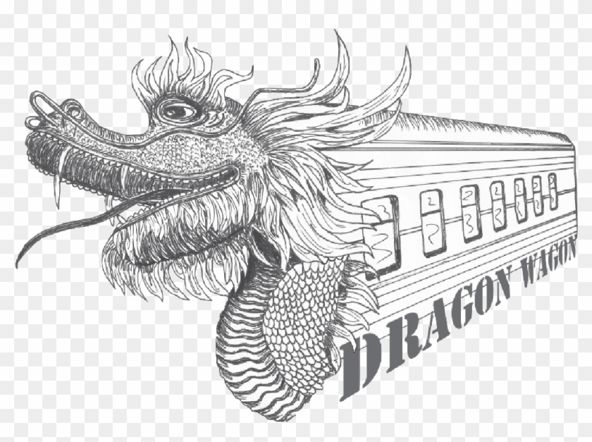 Dragon Wagon Logo - Illustration Clipart