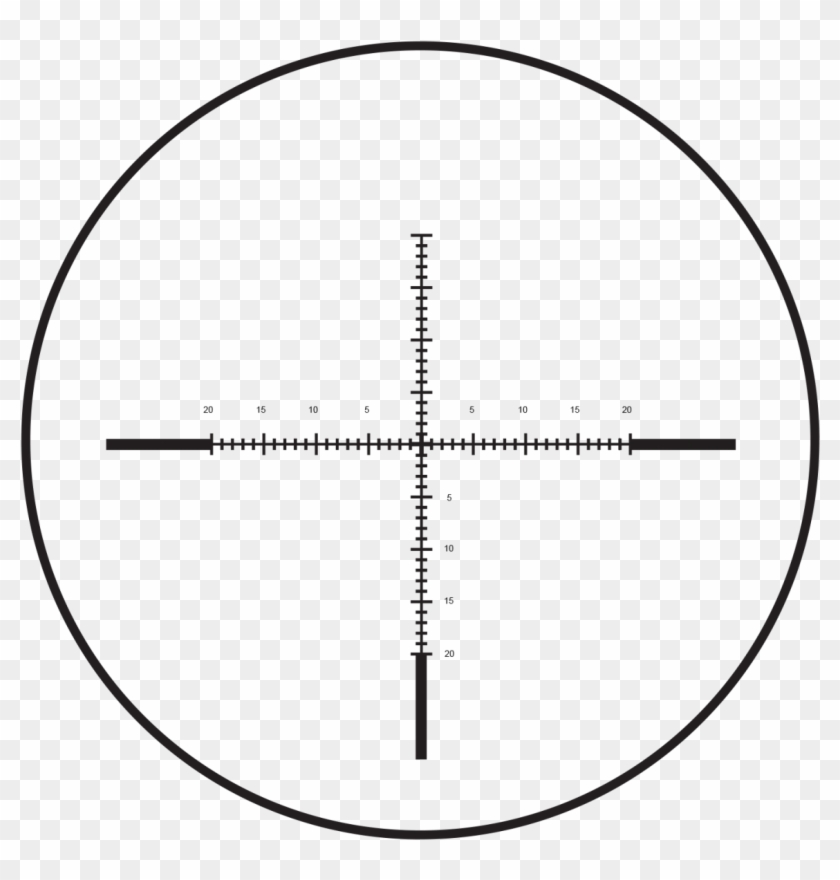 Long Range Moa Reticle - Burris Fullfield E1 4.5 14x42 Long Range Moa Clipart #5534019