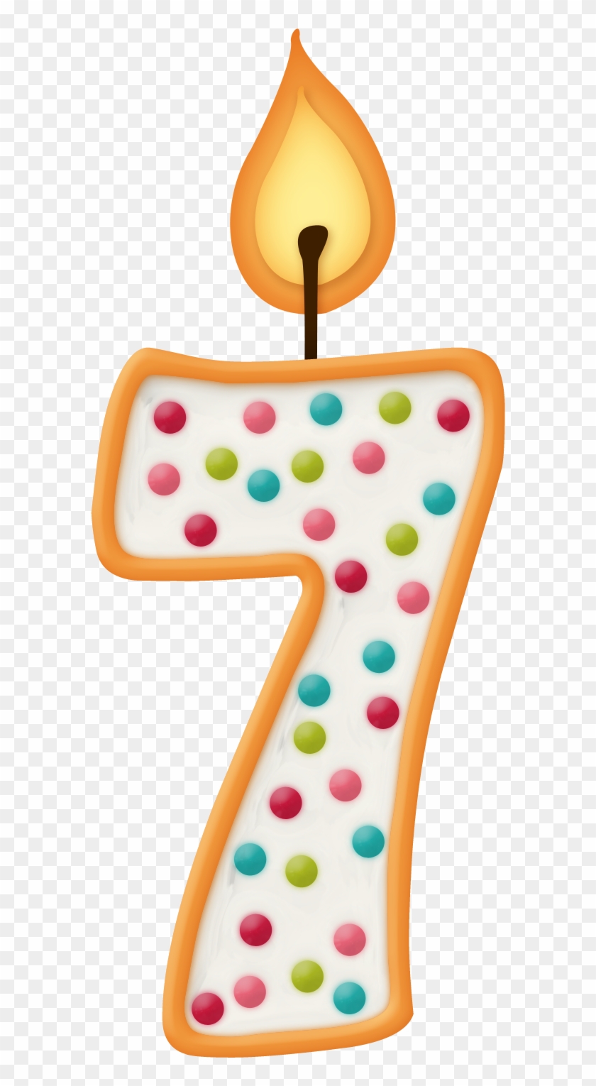 Velas De Cumpleaños Con Números - Vela 8 Años Clipart