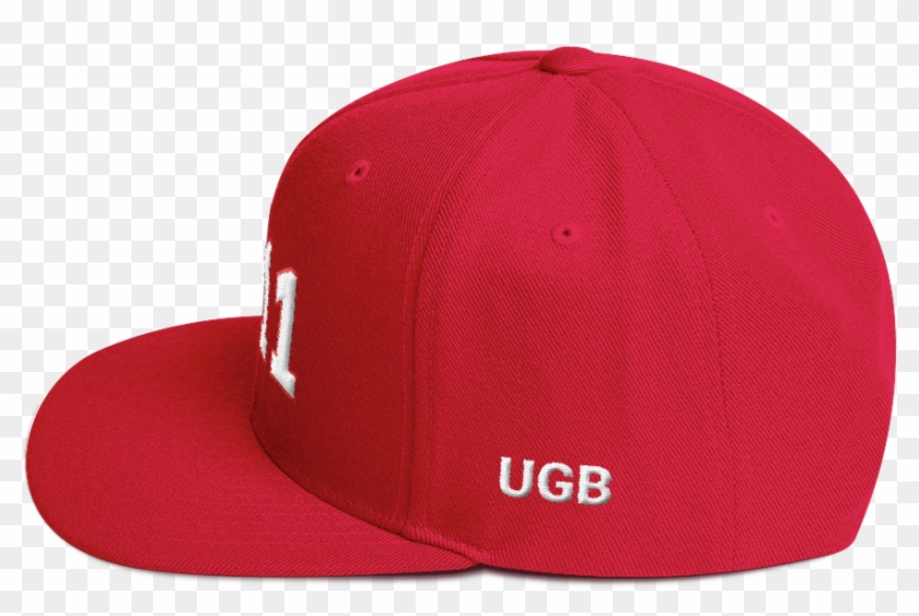 Kappa Alpha Psi 1911 Snapback Hat - Red Hat Backwards Transparent Clipart
