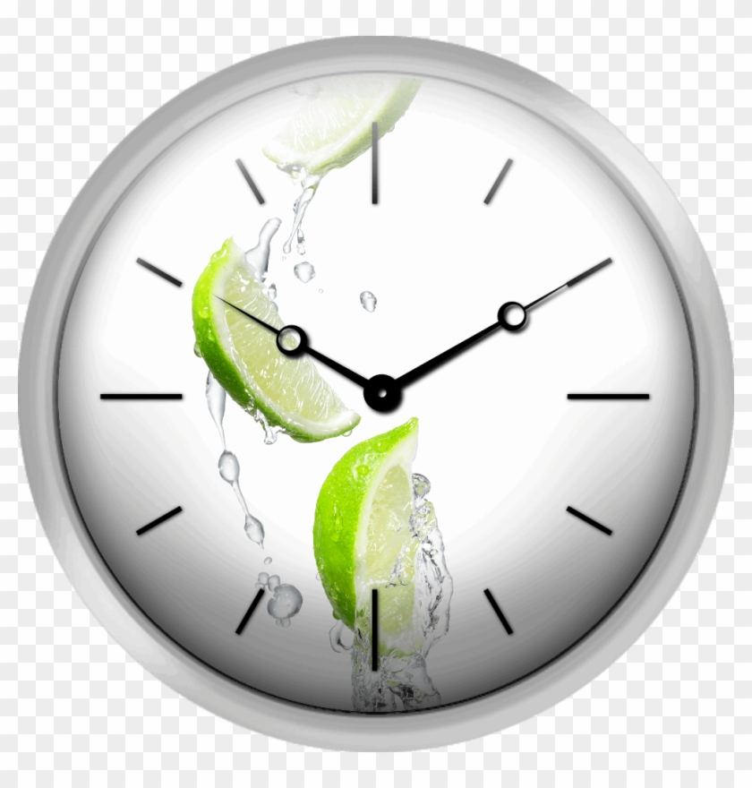 Several Limes In A Water Splash - Easter Clipart