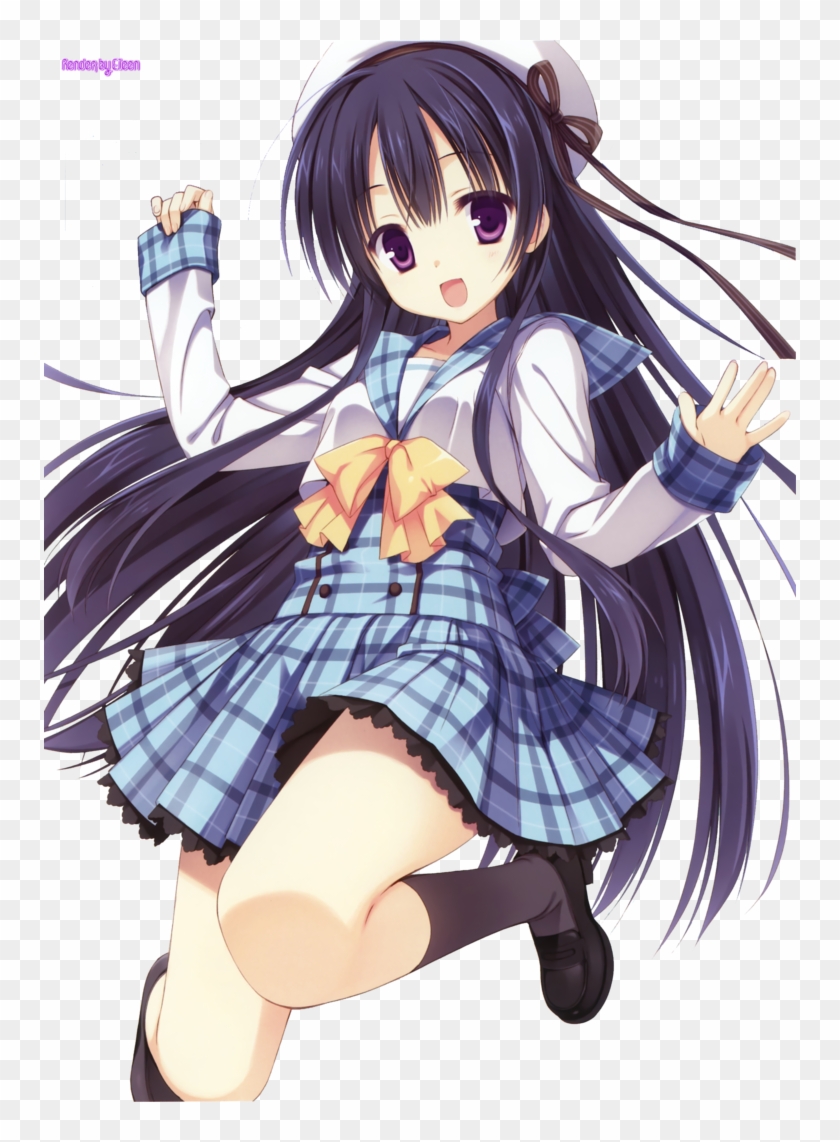 Anime Girl School Kawaii , Png Download Clipart