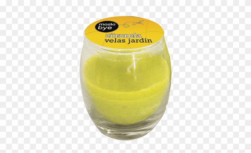 Velas Vaso Cristal Con Citronela Antimosquitos - Velas Citronela Png Clipart #5535236