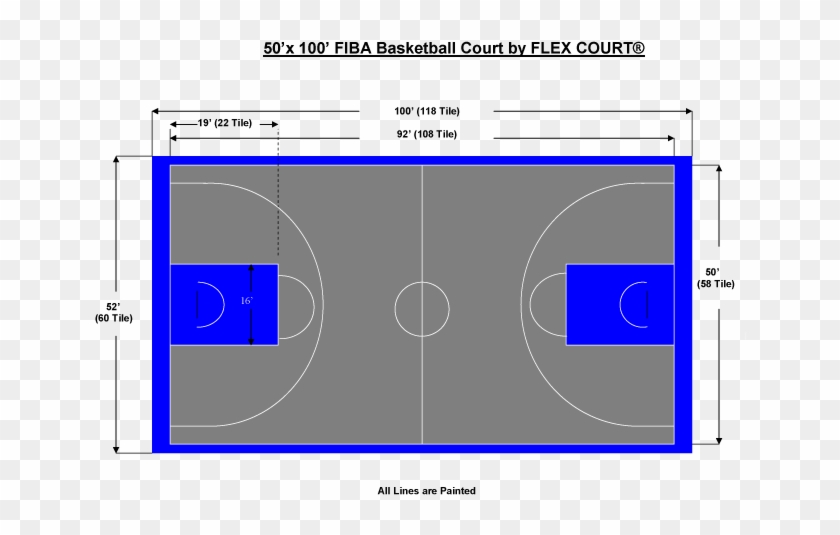 Are You A Fan Contact Us - Full Outdoor Basketball Court Dimensions Clipart #5535481