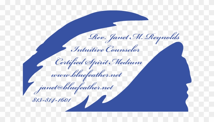 Blue Feather - Graphic Design Clipart