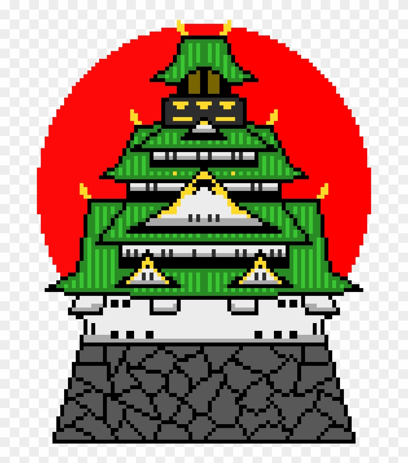 Japanese Castle - Illustration Clipart #5536382
