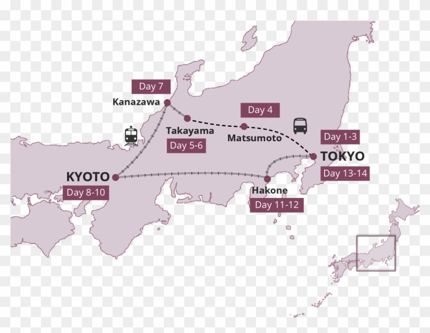 Map For Spring Elegance - Tokyo Geography Clipart #5536701