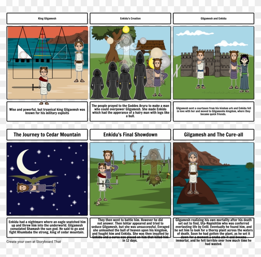 Gilgamesh - Storyboard J Cut Clipart