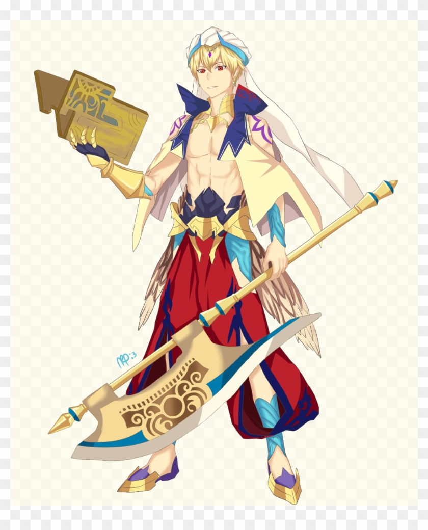 Fgo Servants In Arcana - Gilgamesh Caster Fate Fanart Clipart