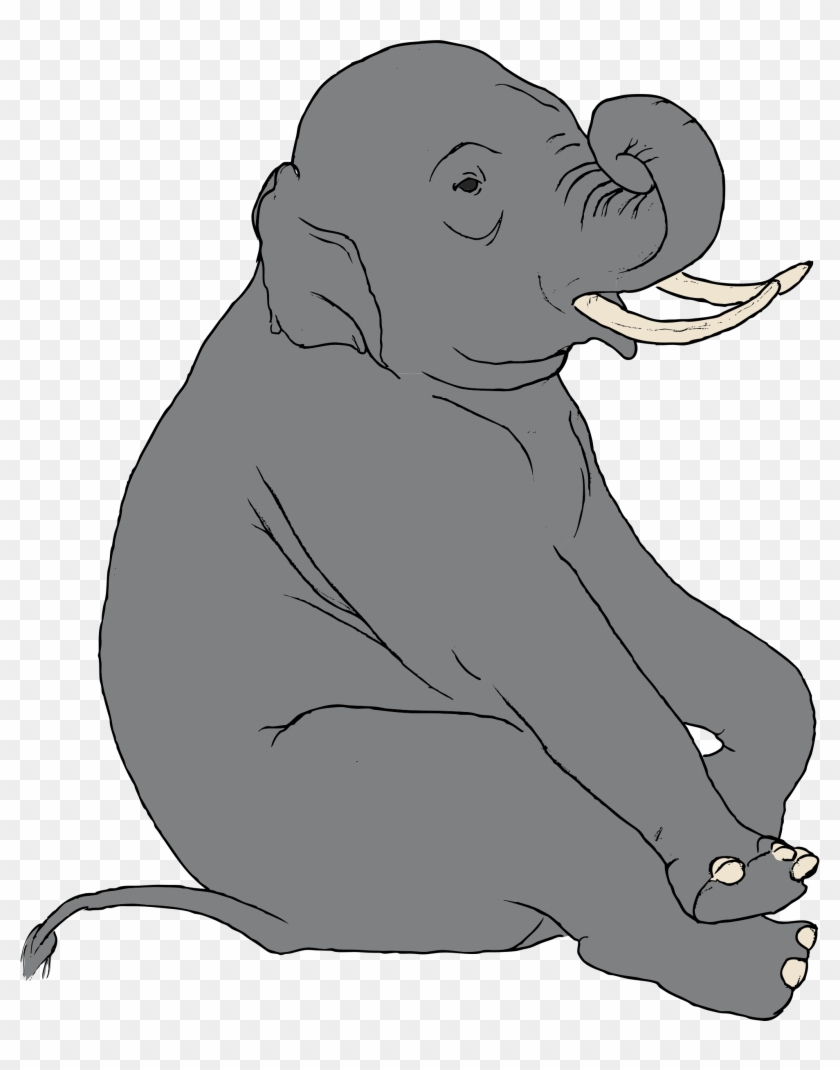 This Free Icons Png Design Of Sitting Elephant - Elephant Clip Art Transparent Png #5537585