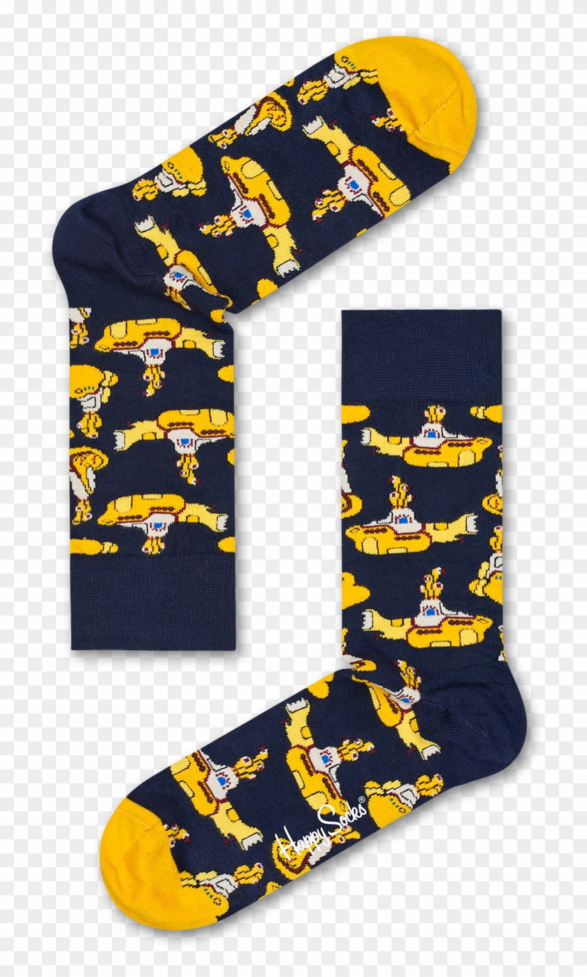 All Aboad Our Yellow Submarine Sock, Part Of Our Collab - Yellow Submarine Socks Clipart #5537690