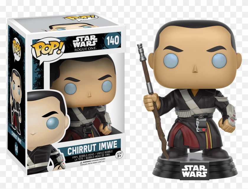 Pop Figure Star Wars Chirrut Imwe Rogue - Star Wars Rogue One Pop Funko Clipart