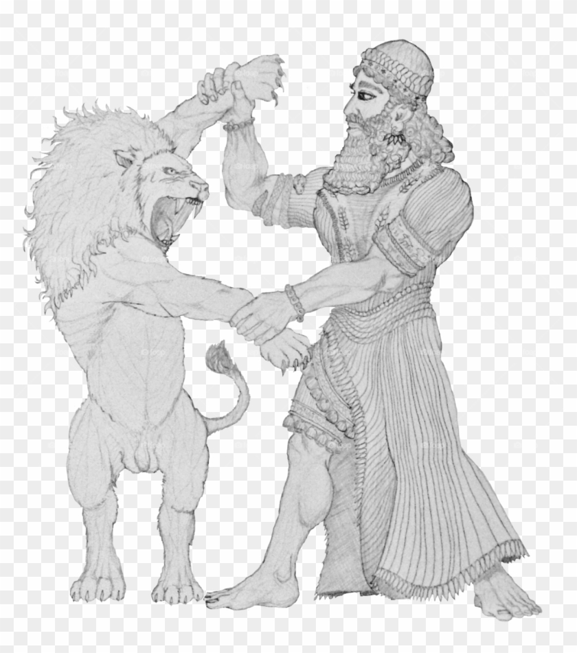 Gilgamesh - Ancient King - Cartoon Clipart