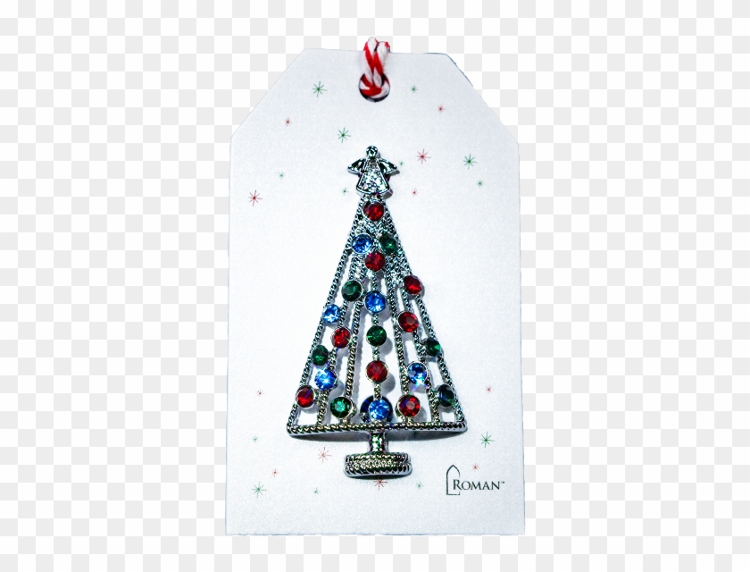 Silver Multi Pin - Christmas Tree Clipart