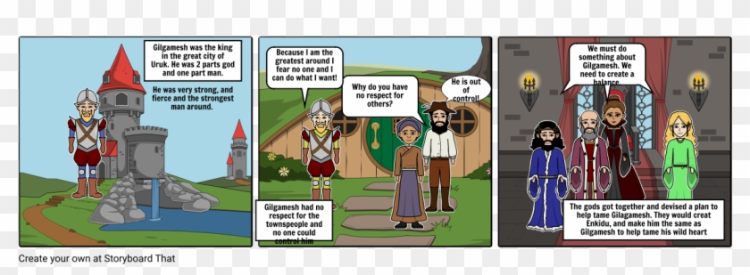 The Epic Of Gilgamesh - Cartoon Clipart