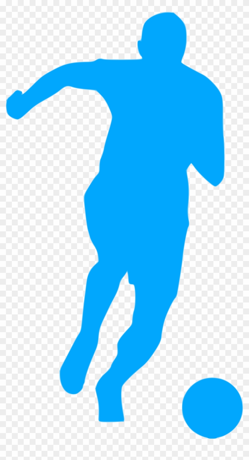 This Free Icons Png Design Of Silhouette Football 27 - Football Icon Blue Png Clipart