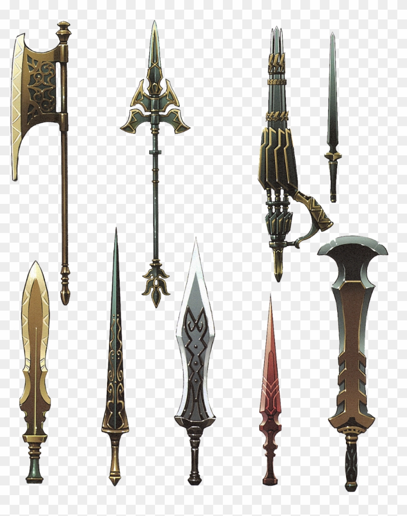 Gilgamesh's Weapons In Fate/extra Ccc - Gate Of Babylon Weapons Clipart #5538726