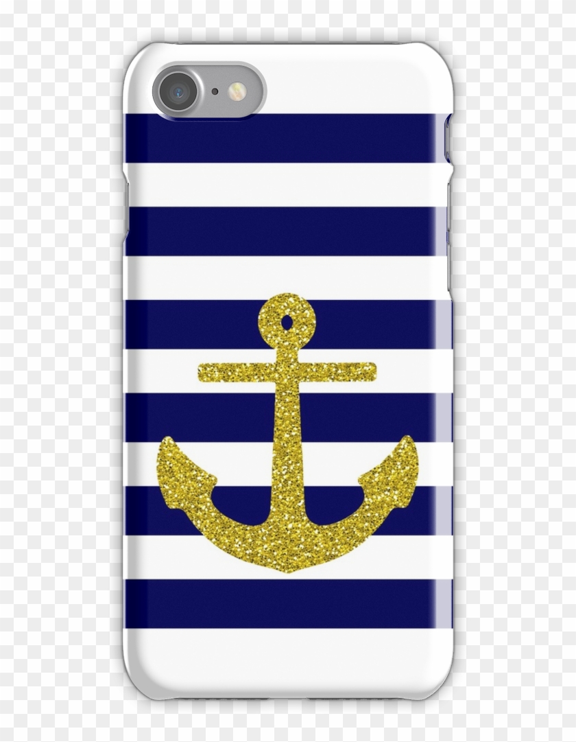 Gold Anchor Iphone 7 Snap Case - Mobile Phone Case Clipart #5539333