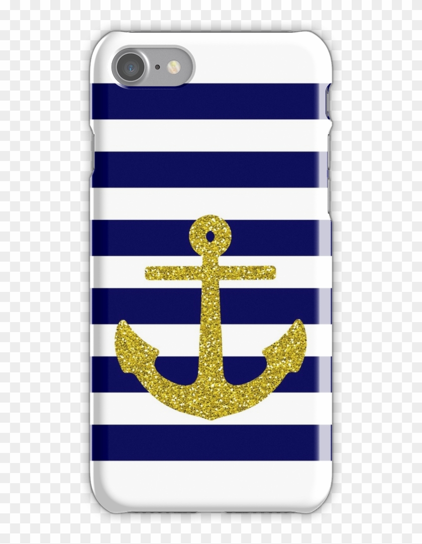 Gold Anchor Iphone 7 Snap Case - Mobile Phone Case Clipart