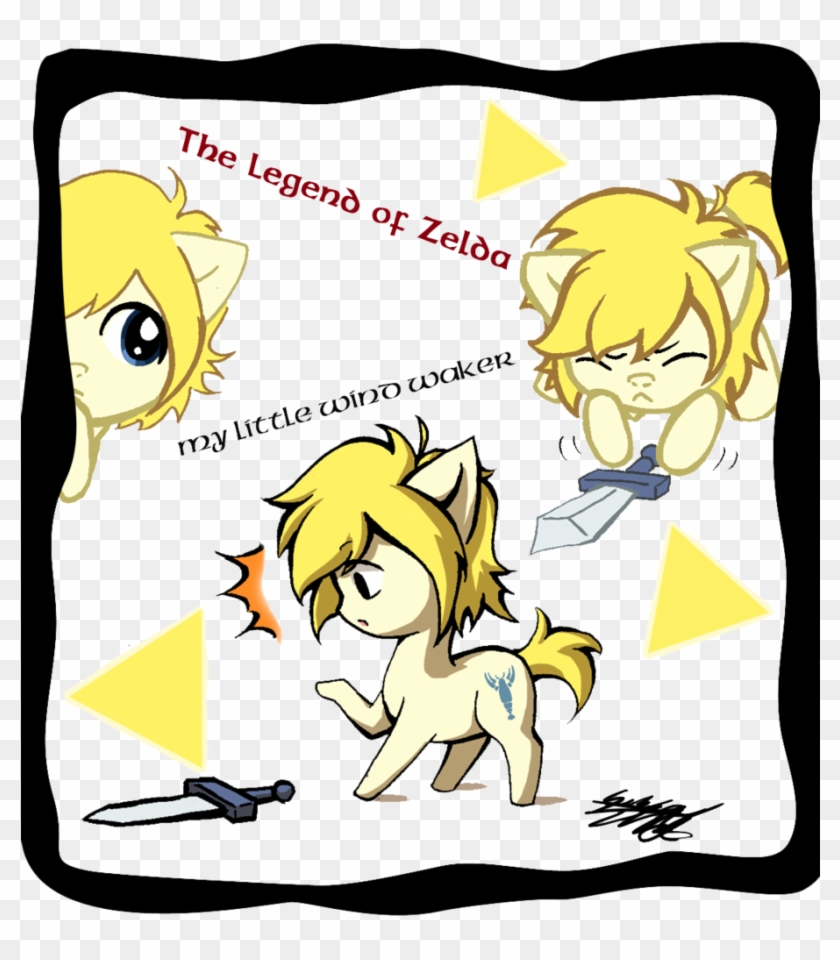 Midnameowfries, Legend Of Zelda Wind Waker, Link, Ponified, - Link As A Pony Clipart #5539832