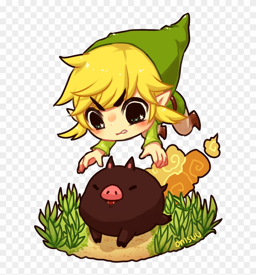 Link Fan Art Wind Waker , Png Download - Wind Waker Link Cute Clipart