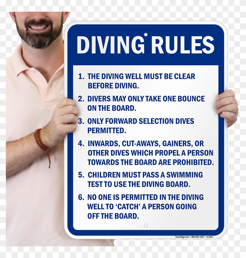 Download Diving Rules Signs Diving Board Safety Clipart Png Download PikPng