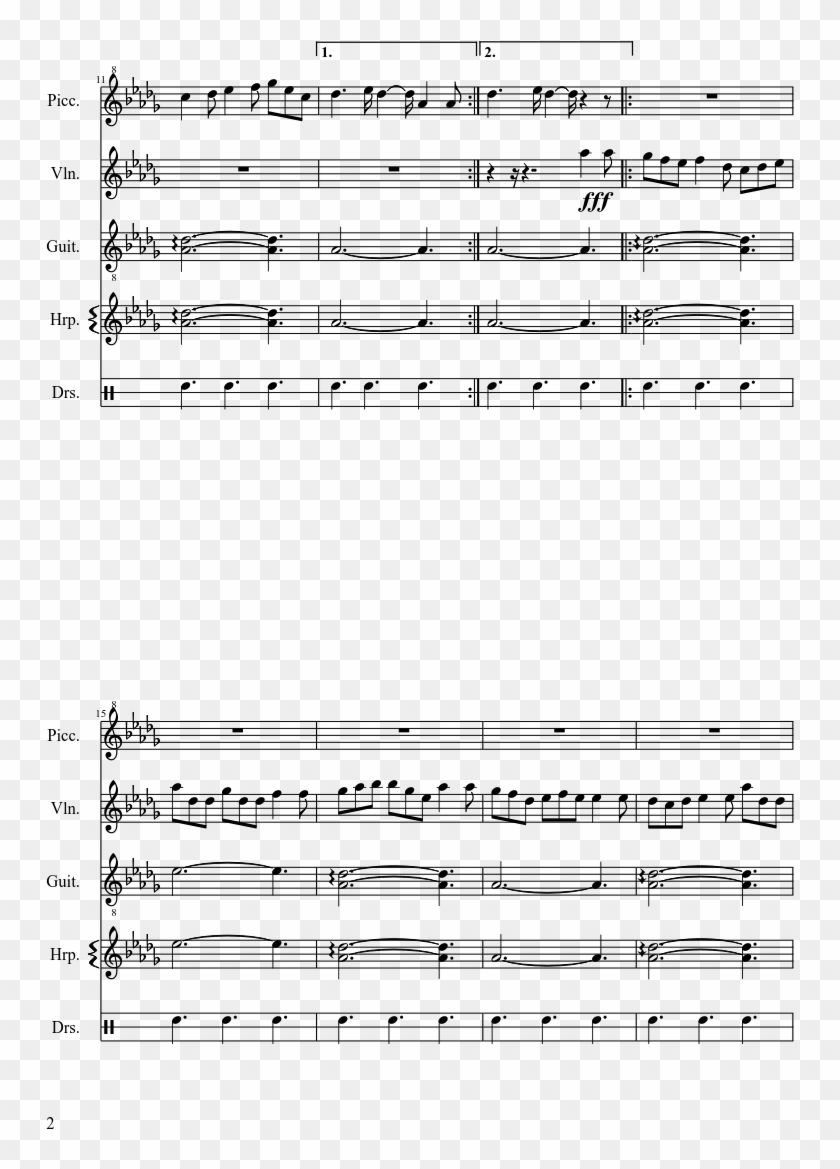Title Theme The Wind Waker Sheet Music Composed By - Wind Waker Title Theme Violin Clipart #5540552