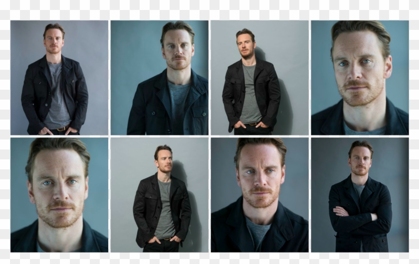 Michael Fassbender Is Cool And Composed, Calmly Answering - Collage Clipart #5540893