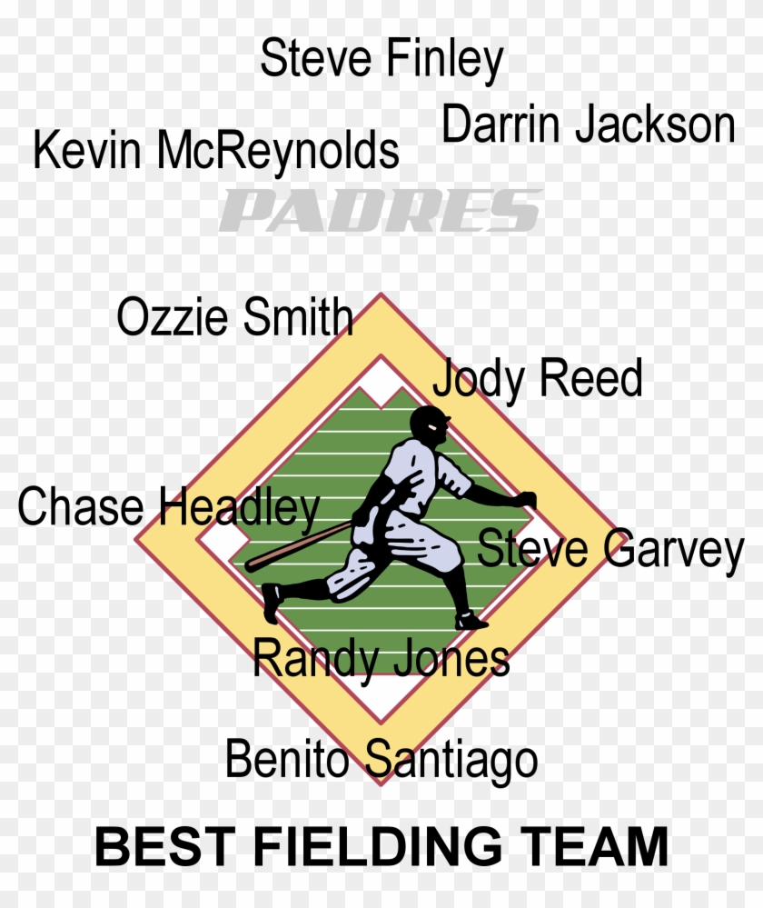 San Diego Padres Best Fielders - Baseball Clipart