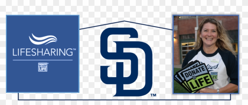 Join Us For 'donate Life Night' At The Padres July - Graphic Design Clipart #5540956