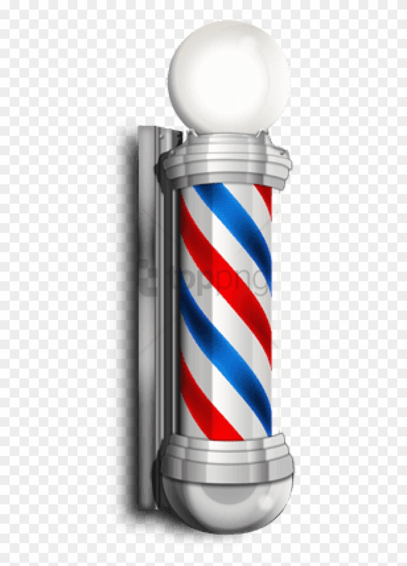 Barber Pole Sign Png Image With Transparent Background - Barber Shop Pole Png Clipart #5541041