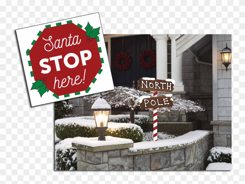 Outdoor Christmas Signs - Snow Clipart