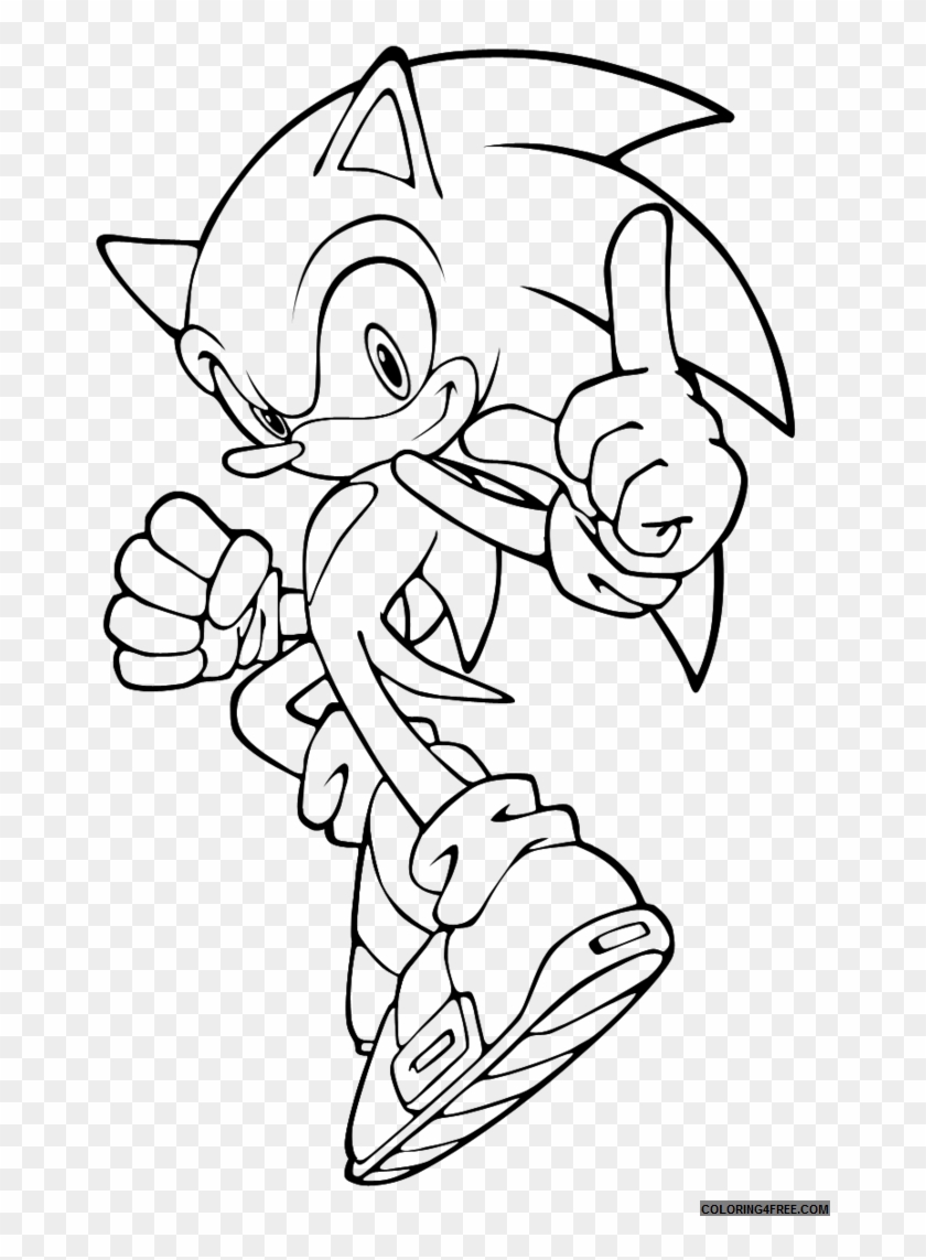 Coloring4free Sonic Coloring Pages Printable Coloring4free - Sonic The Hedgehog Shadow Coloring Pages Clipart