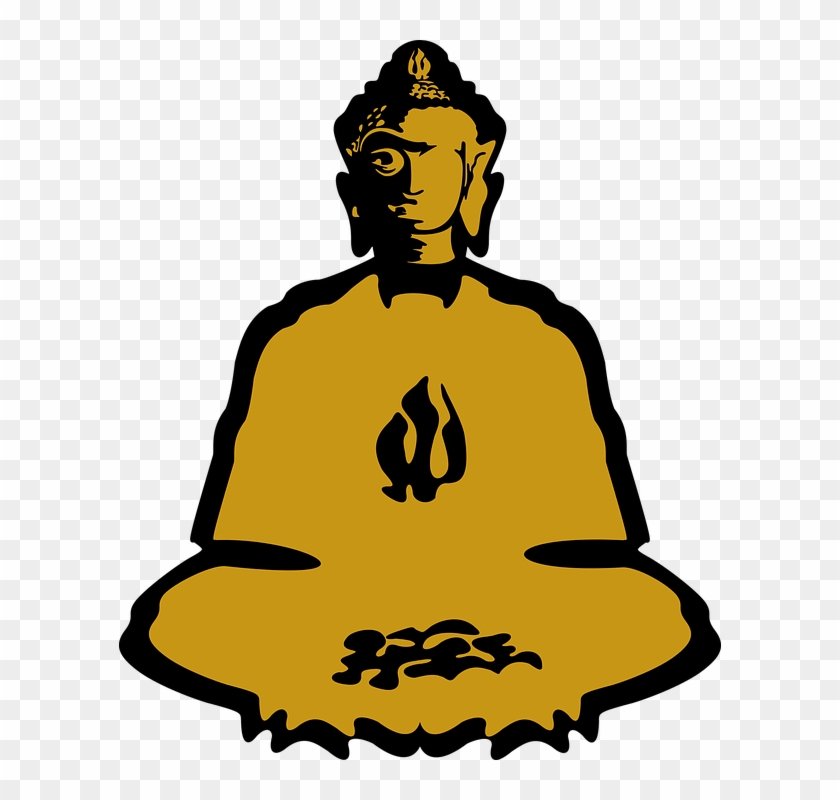 Buddha Statue Buddhism Religion Golden - Buddismo Png Clipart