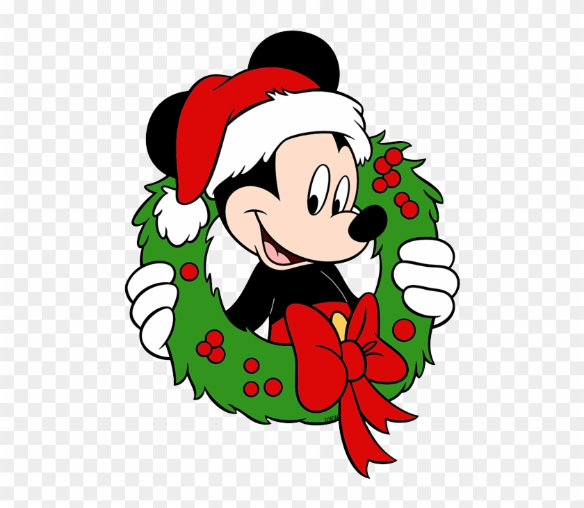 Mickey And Minnie Mouse Christmas Clipart Black And - Mickey Mouse Christmas Clipart - Png Download #5542787