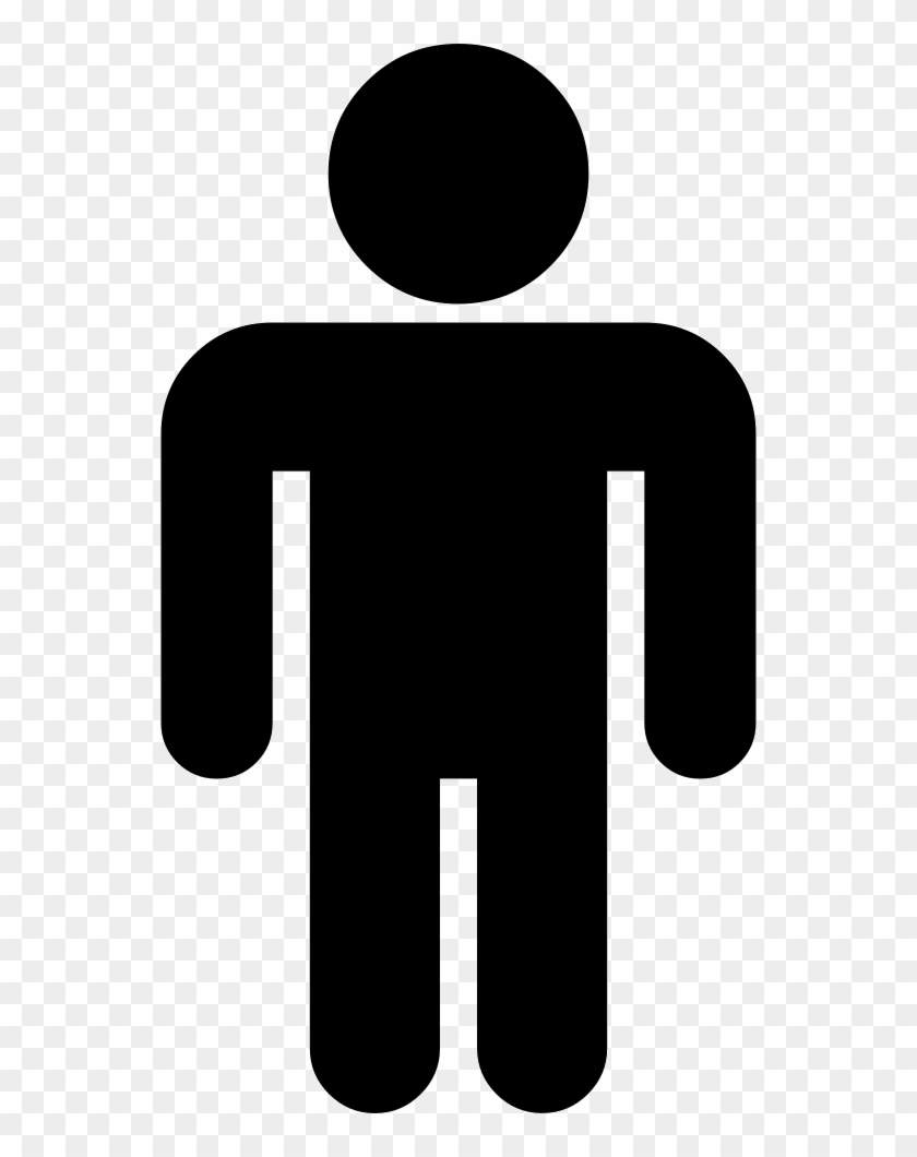 Man Standing Black Silhouette Comments - Locked Cock Clipart #5543060