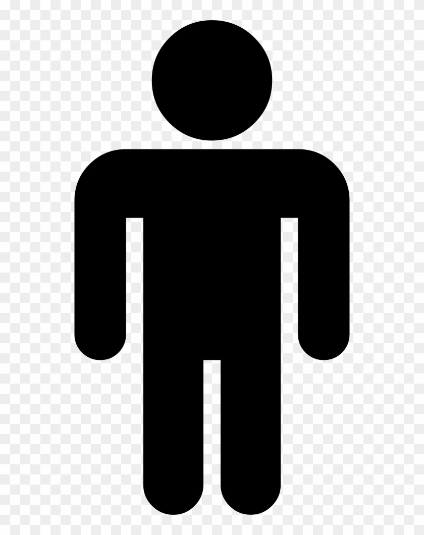 Man Standing Black Silhouette Comments - Locked Cock Clipart