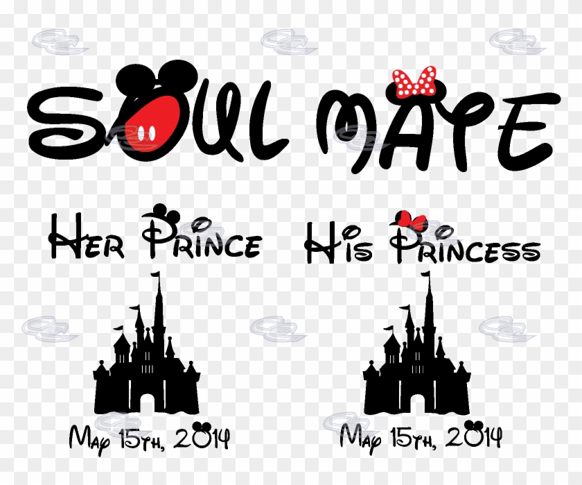 Mickey Minnie Mouse Matching - Mickey Mouse Soul Mate Clipart #5543108