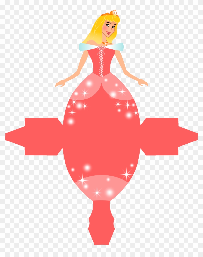 Printable Sleeping Beauty Silhouette 510851 - Caixa Vestido Princesas Disney Clipart #5543401